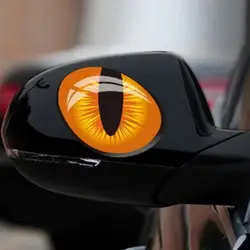 Новый 2 шт. 3D кошачьи глазки автомобиля стикеры моделирование Светоотражающие Наклейки на авто зеркало заднего вида окна крышка украшения