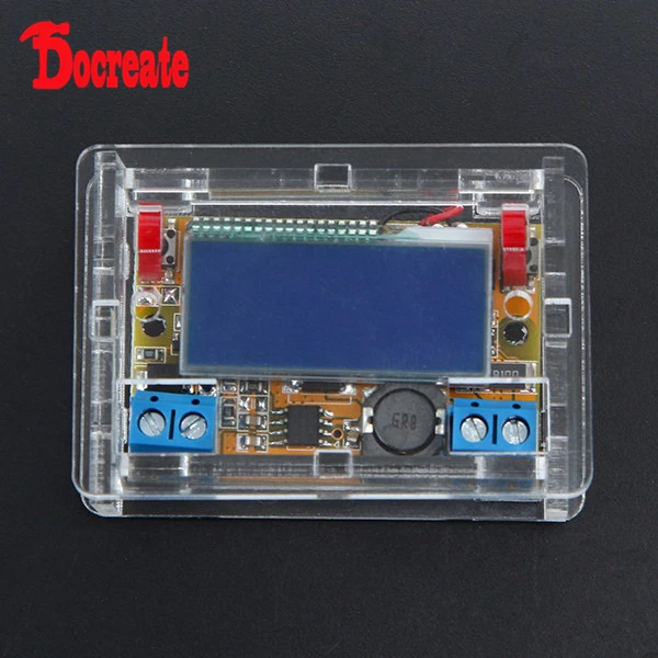 

DC-DC Step Down Power Supply Adjustable Module With LCD Display With Housing Case