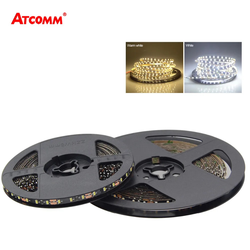 3014 Ultra Narrow Thin LED Strip Light High Lumen 120 LEDs/m Flexible 5 Meters Black LED Diode