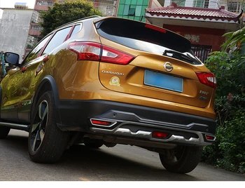 

For Nissan Qashqai 1pcs 2016 Rear Bumper Protector Skid Plate Cover Fit car styling