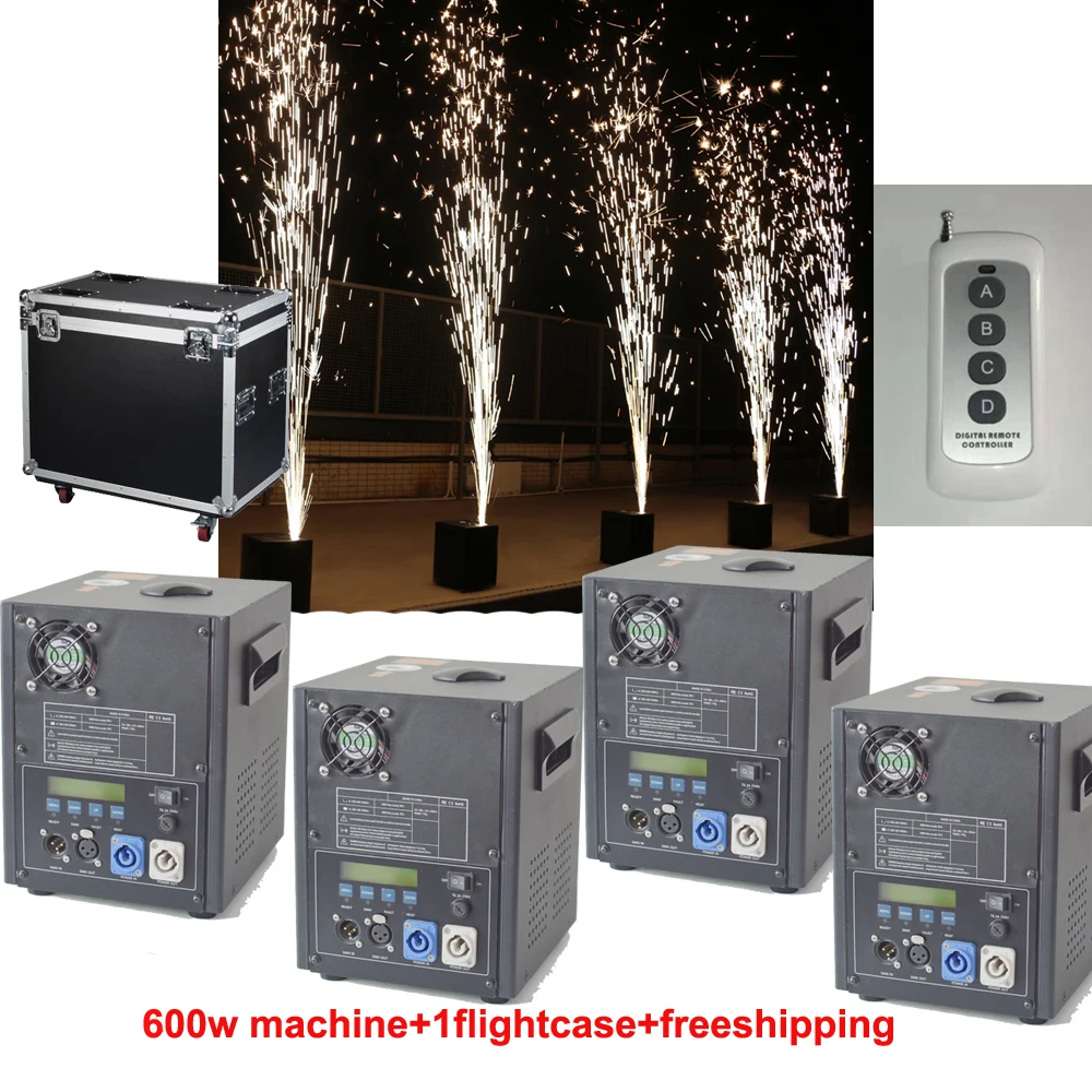 Качество Хорошая теплоотдача 600w холодная искра машина фейерверков Dmx и пульт