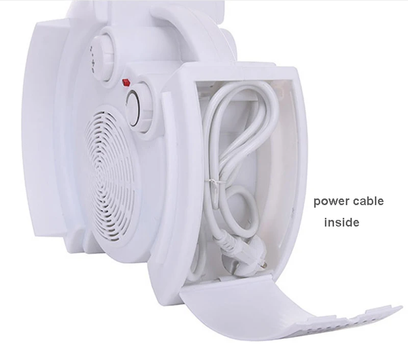 Portable Electric Heater 3 Gear Hide the Power Cord Heater Warm Air Handy Blower Room Fan Radiator Warmer For Office Home (3)