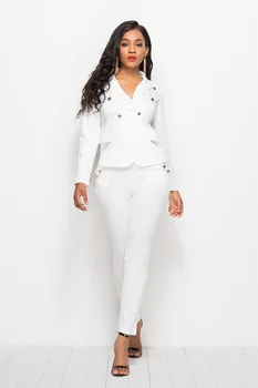 

New Women's Two-piece Set Casual Fashion Set Women's Black And White Two-color Autumn Set Female