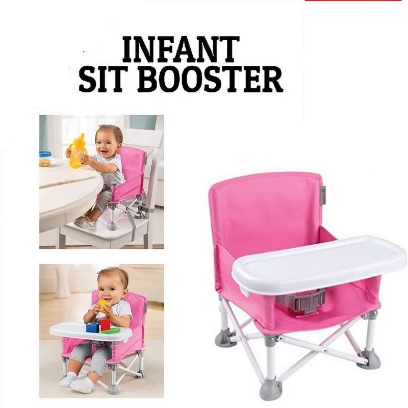 Child summer Portable highchairs Booster seat Folding Baby Chair Baby Safety Feeding Chair With