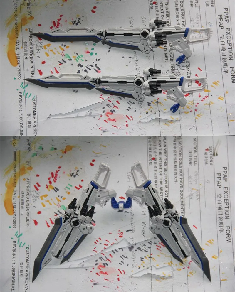 Бесплатная доставка оборудование для блока оружия BTF 1/100 мг MBF P03R Gundam Astray Blue