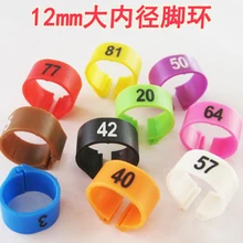 Куриная нога кольцо поставки пластиковые кольца для курицы ножные кольца определить полосы 12 мм большие с цифрами