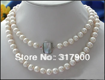 

A++ 33" 10mm ROUND WHITE CULTURED PEARL NECKLACE MABE