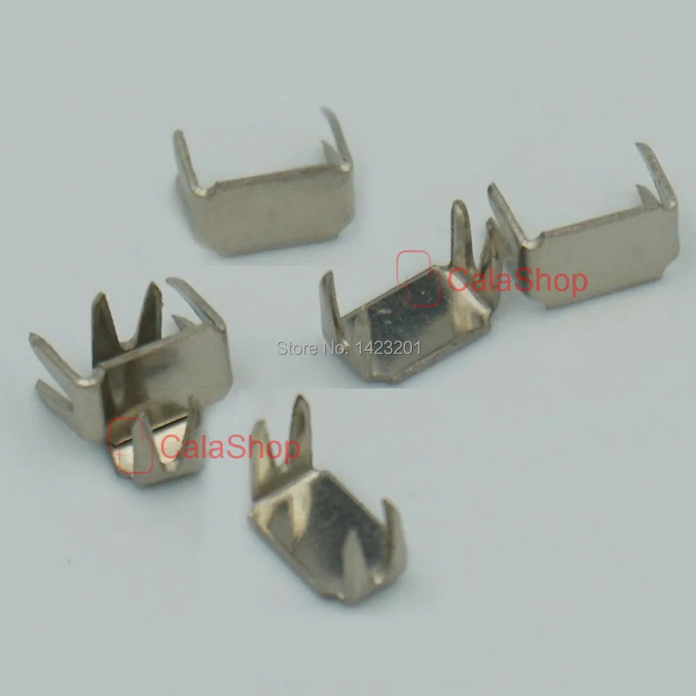 500 Pcs / Lot #5 5mm Rectangle Zipper stoper Top Stop Bottom Rescue Repair Set Black Nickel Gold Bronze