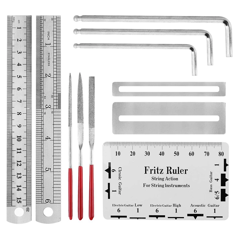 Инструменты для ремонта гитары 20 шт. инструмент для настройки гитары со струнным органайзером станок для намотки гитарных струн струнный резак струнная линейка датчик Fingered Gua