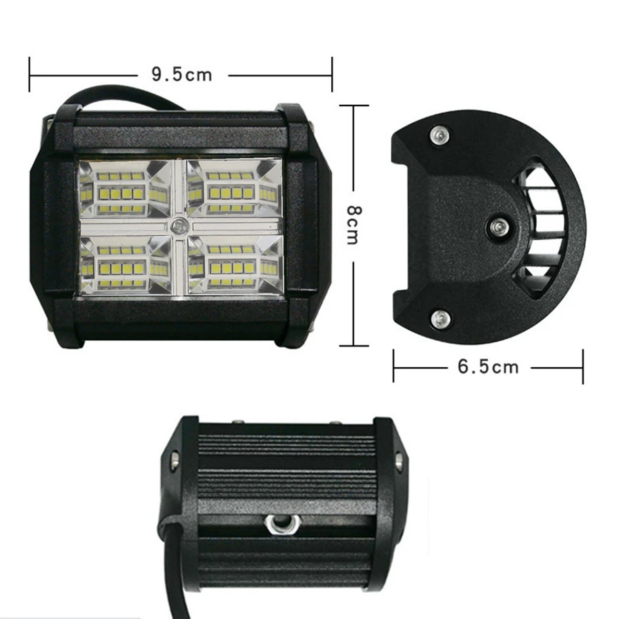 3,75 20-дюймовая световая панель прожектор рабочий свет 80 Вт 8000 люменов супер яркие внедорожные туманные огни для грузовика мотоцикла Ван