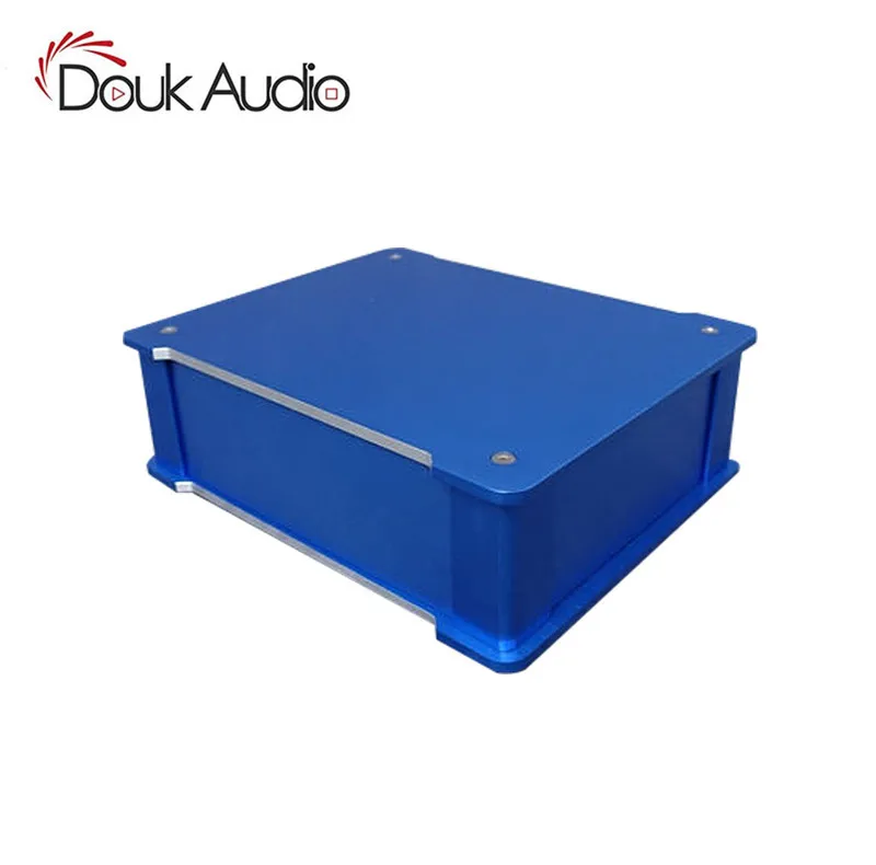 Charming Blue Aluminum Enclosure DAC Audio Chassis Headphone Amp DIY Case