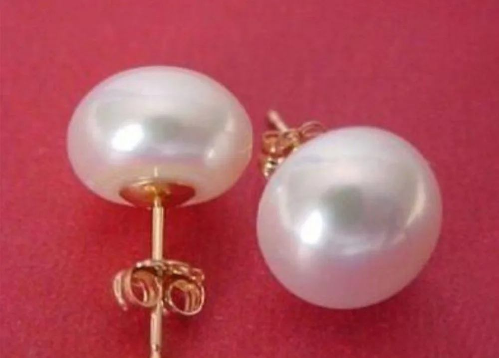 

Hot selling> HUGE AAAA 13-14mm NATURAL White SOUTH SEA Pearl Earring