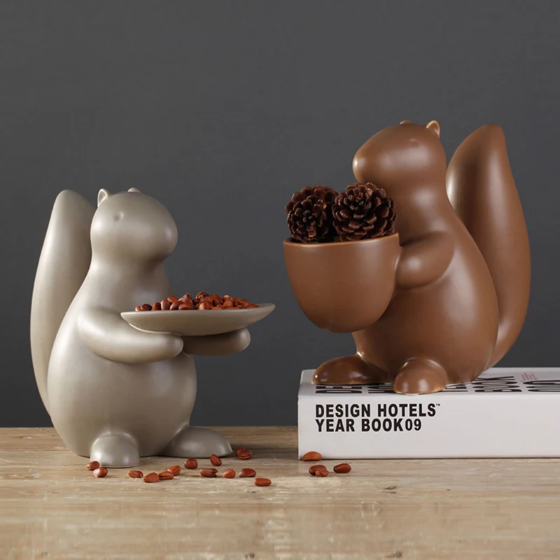 Aliexpress.com : Buy Squirrel Figurines Decorative Resin Garden Figures Animal Ornament Wedding