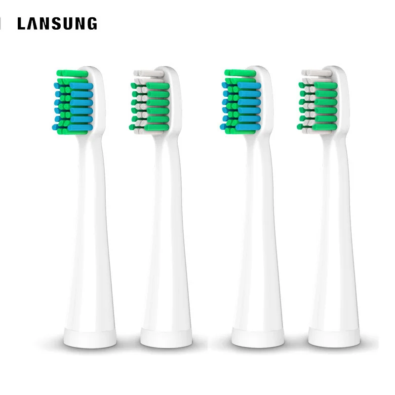 2019 Lansung электрические головки зубных щеток для женщин 2 шт/4 шт Dupont щетки зубы