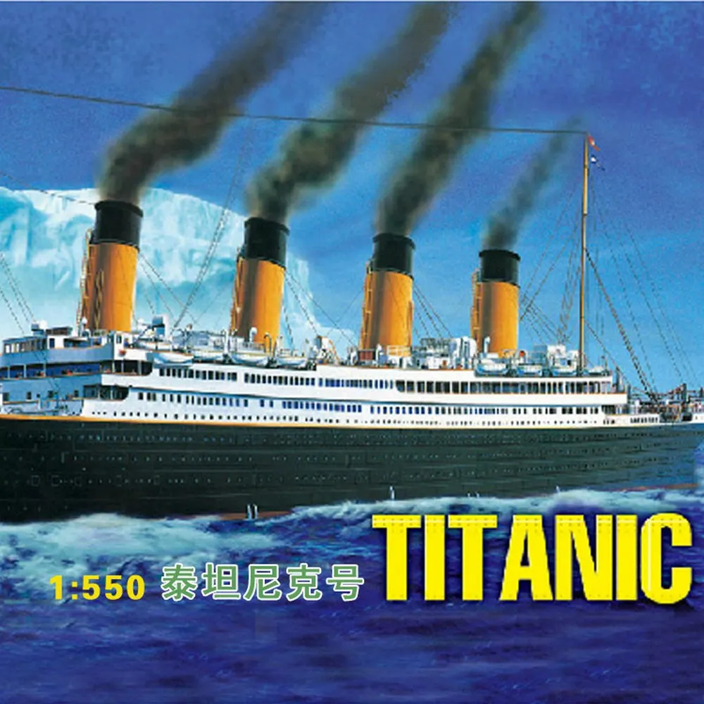 

1:550 Plastic ABS Titanic Ship Model Boat Building Kit Assembly Ship Model with Electric Model Building Motor Lighting Ships Toy