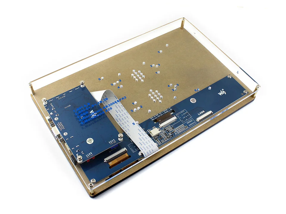 Raspberry Pi 4B/3B + 10 1 дюймовый емкостный экран ЖК дисплей поддержка VGA и AV интерфейс с