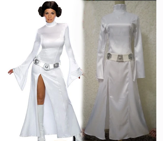 Star Wars Cosplay Princess Leia Organa Costume Set Fancy Star Wars Cosplay Princess Leia Organa Costume Set Fancy For Party White Dress