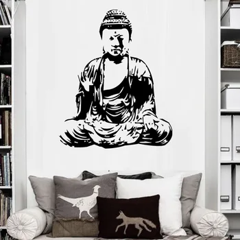 

68 * 56 cm decorate wall sticker religious stickers of Buddha sitting room background wall stickers