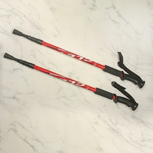 Details about / 2Pc//Pair 135cm Telescopic Walking Stick Trekking Aluminum alloy Climbing Stick