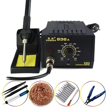 

GORDAK 936A Electricity Soldering Iron Adjustable Temperature Constant Temperature Welding Pen SMD Rework Soldering Station Tool