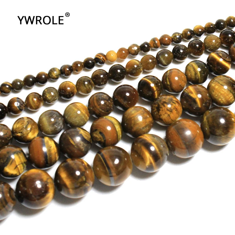 

Natural Tiger Eye Round Loose Stone Beads For Jewelry Making Diy Bracelet Necklace 4/6/8/10/12 mm Strand 15'' Wholesale Lots