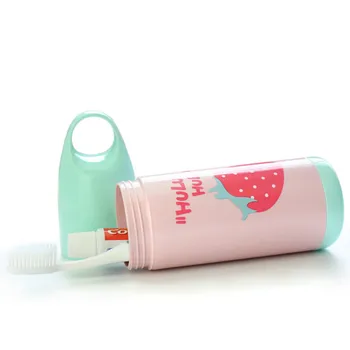 

Cute Fruit Pattern Toothbrush Case Travel Toothbrush Toothpaste Storage Box Tooth Brush Cup
