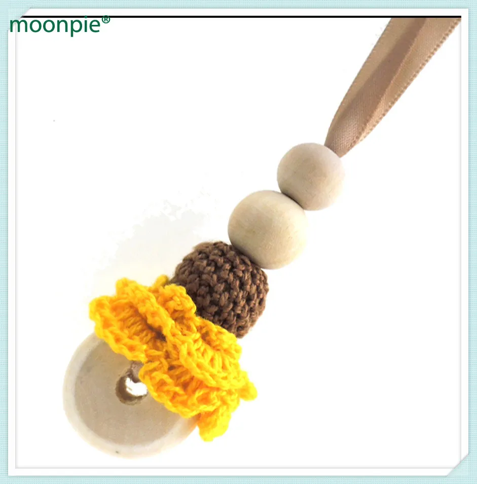 Bloom цветок пончик диск древесины ожерелье престарелых простой кожаный шнур повседневной выберите ваш цвет NW093