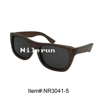 

low price dyed dark brown wood sunglasses