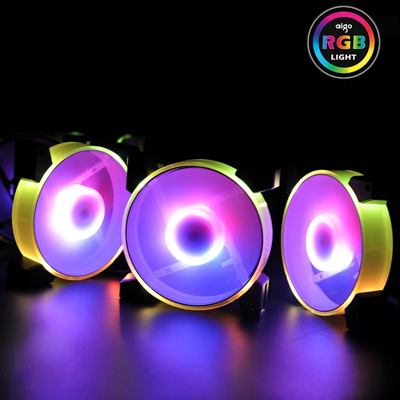 120*120*25 мм 5 шт./3 шт. корпус беззвучный Вентилятор охлаждения RGB светодиодный