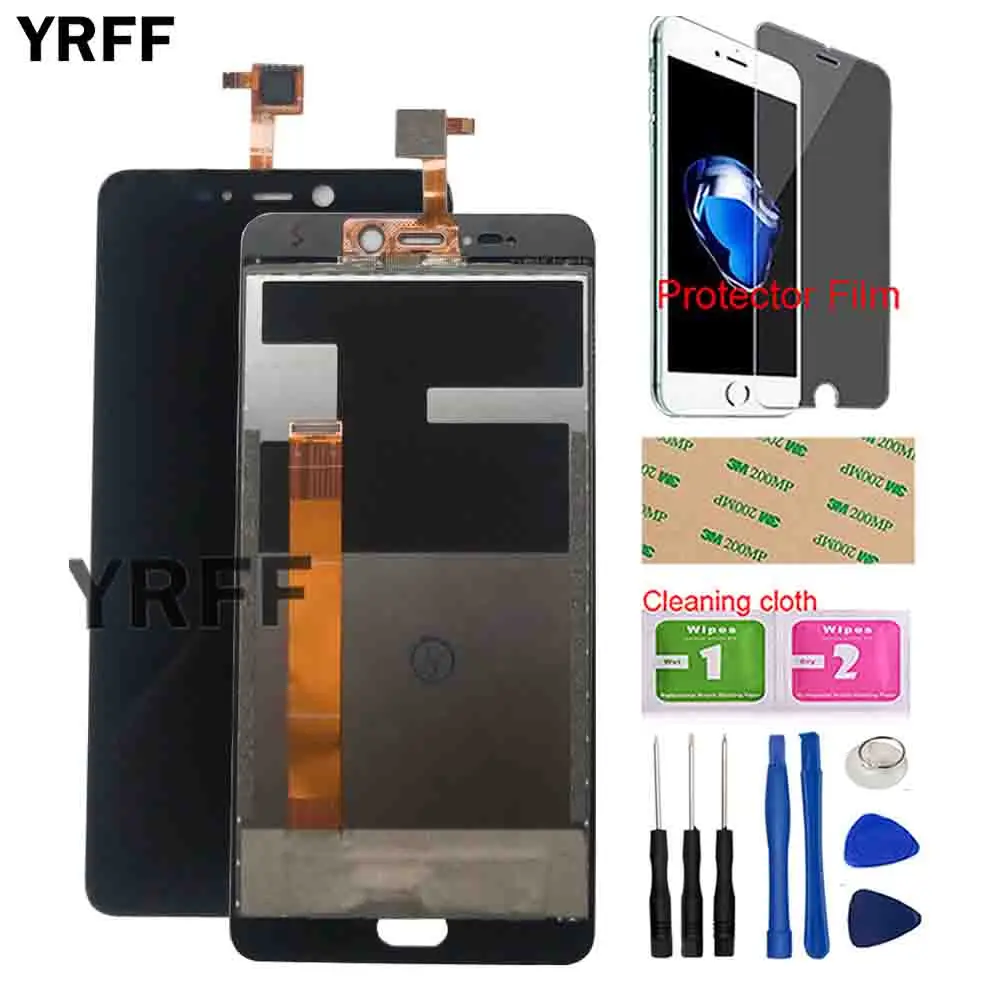 

5.5'' Mobile Original LCD Display For Leagoo T5 T5C LCD Display + Touch Screen Digitizer Repair LCD Screen Tools Protector Film