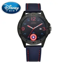 2017 Disney Kids Watch Marvel Super Hero Fashion Simple Cool Wristwatches Boys Mickey Mouse Gift Waterproof for Children Leather