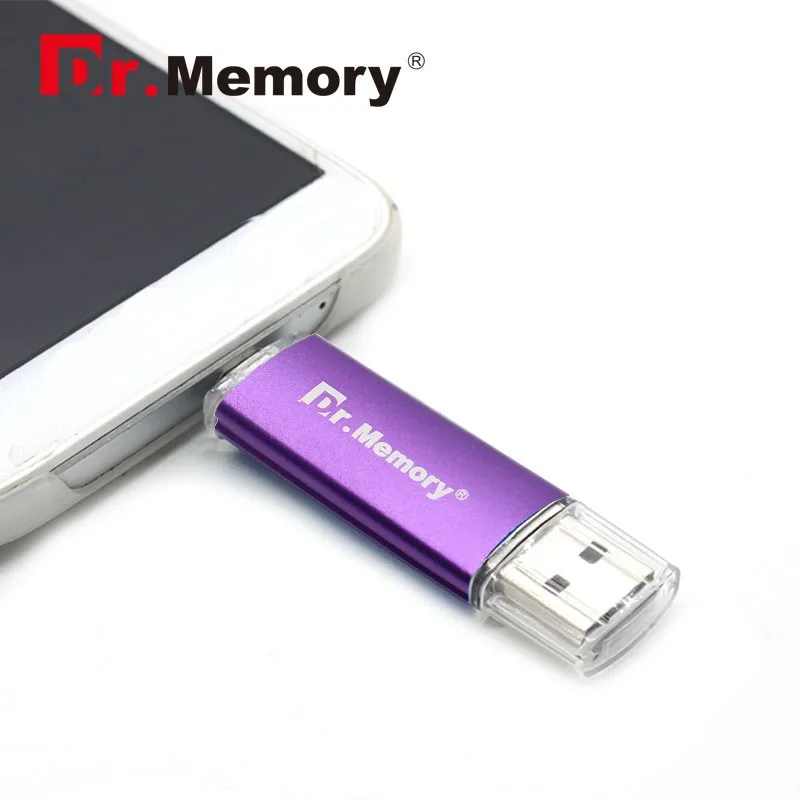 Usb флеш-накопитель Dr. memory OTG, розовое золото, 4 ГБ, 8 ГБ, 16 ГБ, 32 ГБ, 64 ГБ, флеш-накопитель, диск памяти, яркий, настраиваемый, usb флешка, горячая Распродажа