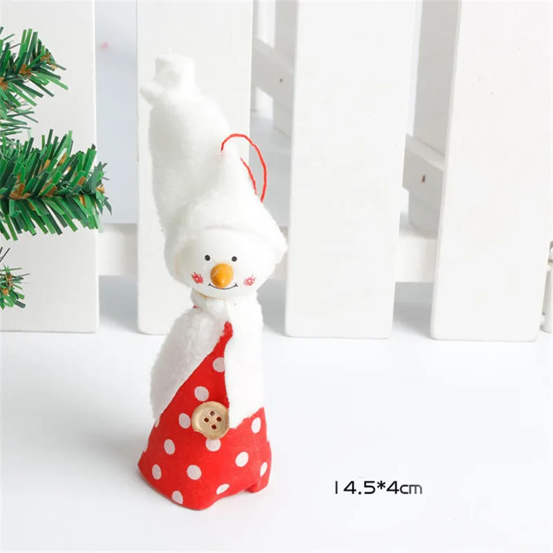 Новые милые Санта Клаус Снеговик кукла Рождественская елка украшения Подвески Рождественская елка висит украшение, украшение для дома, на свадьбу, Рождество вечерние Декор 63014 - Цвет: A14