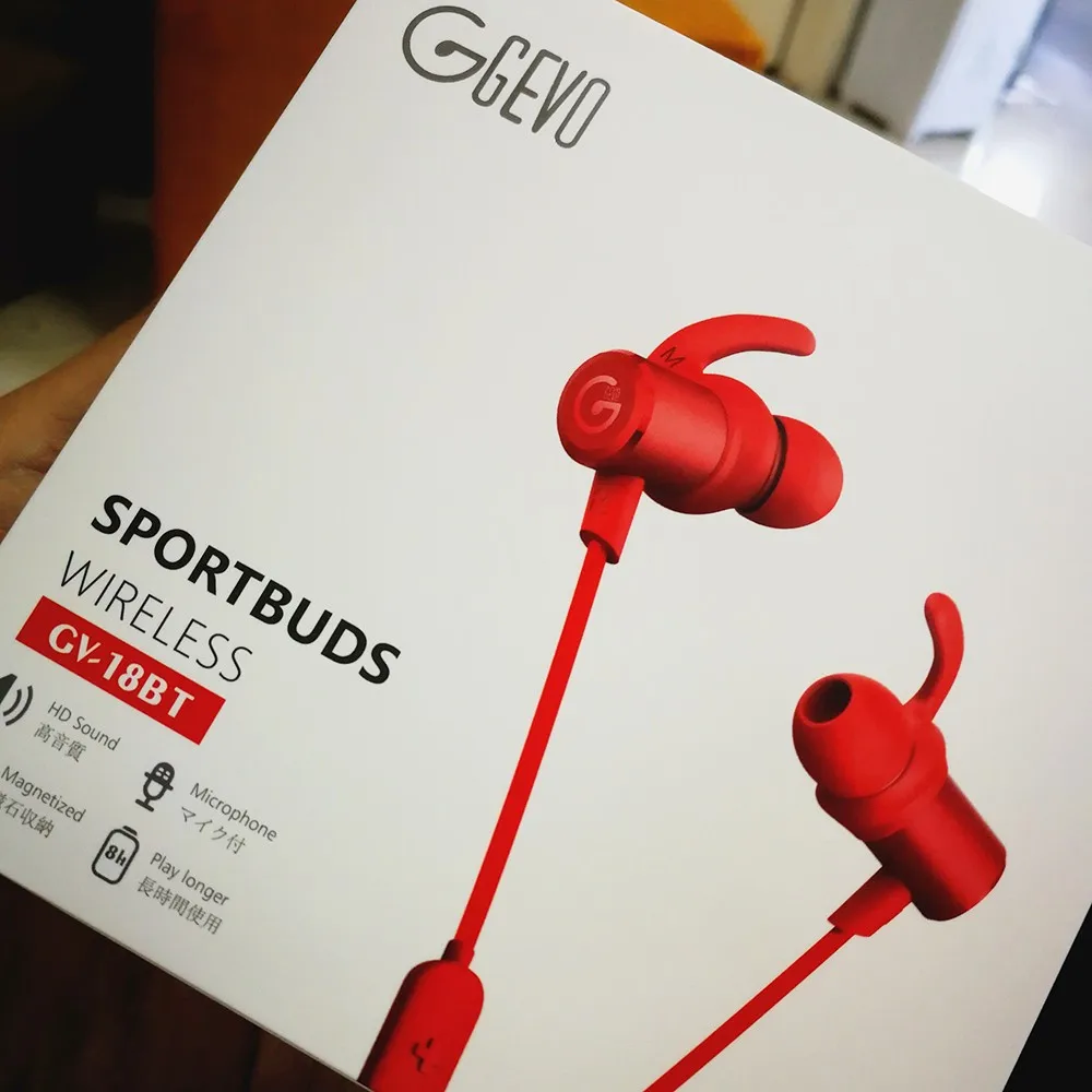 GEVO GV-18BT Wireless Earphone Bluetooth Sport Earbuds With Microphone Magnetic Earphones Waterproof Headphone For IPhone Xiaomi 4