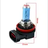 2pcs H8 35W Halogen Bulbs super white Headlights fog lamps light running Car Light Source parking 6000K 12V day High Power 4