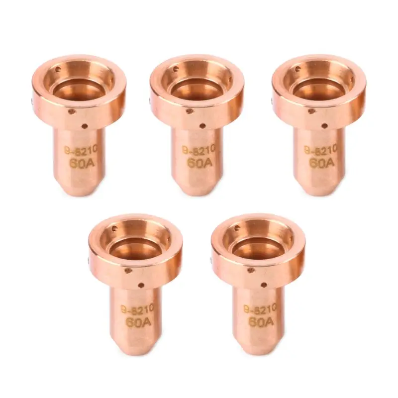 5Pcs 9-8210 Plasma Cutting Torch Nozzle 60Amp Tip For SL60 SL100 Consumable Part