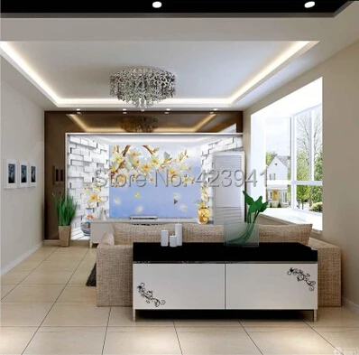 

2113 Can be customized 3D visual space home decoration mural art wallpaper Restoring ancient personality wall sticker home decor