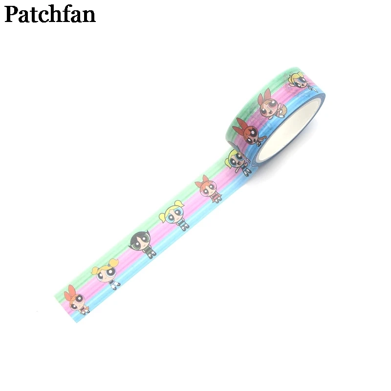 20 шт./лот Patchfan Powerpuff девушки косплей мультфильм книга DIY Скрапбукинг клей васи маскирующая лента принт шаблон стикер A2019