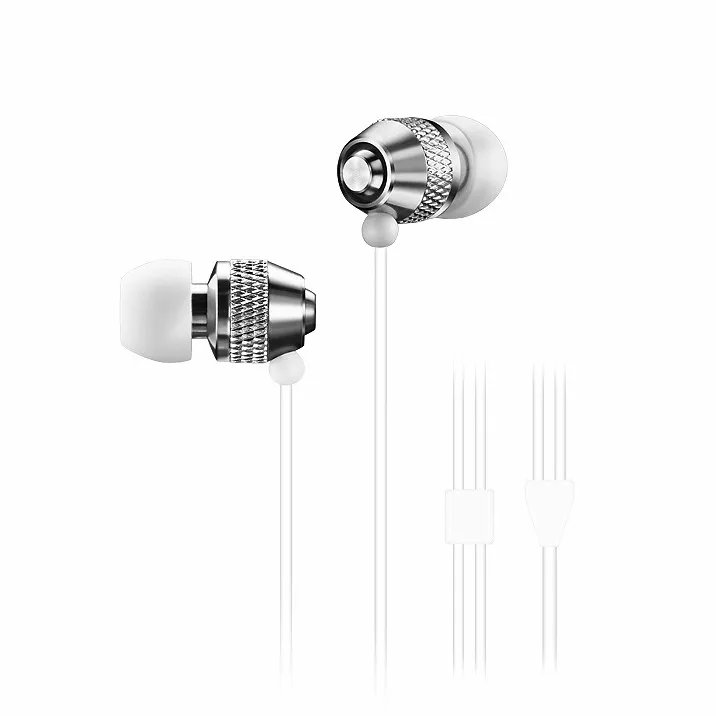 Wallytech WEA-081 METAL earphone silver
