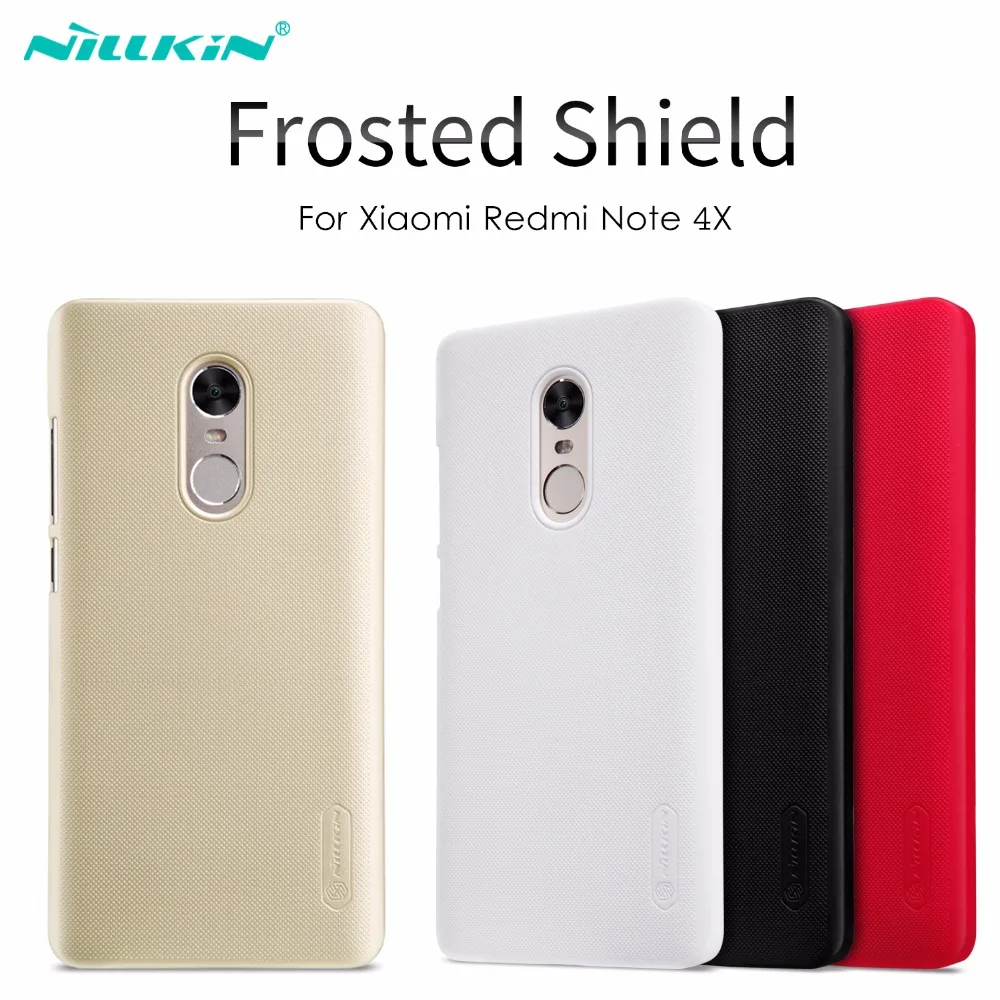 Матовый чехол NILLKIN для Xiaomi Redmi Note 4X матовый пластиковый жесткий защитный + защита