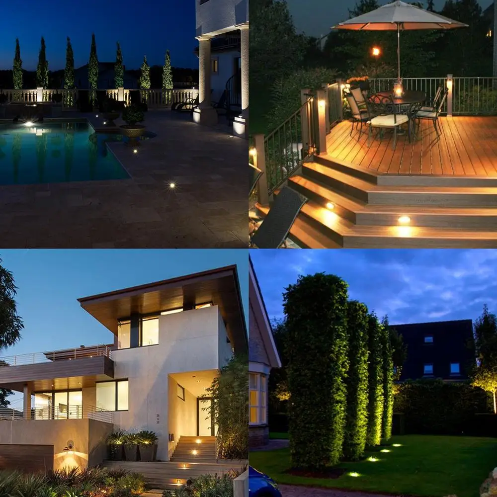 LED Underground light IP68 Waterproof Spot light 85-265V Floor Lamp Outdoor Ground Garden Square Path garden decoration lamps led underground light