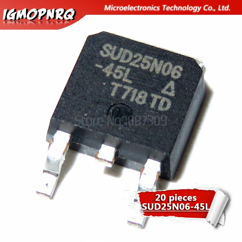 

20pcs SUD25N06-45L 25N06 new original