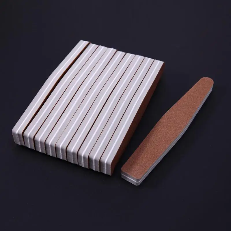 10PCS Nail Art Sanding Salon Buffer Nail Files Sandpaper Manicure UV