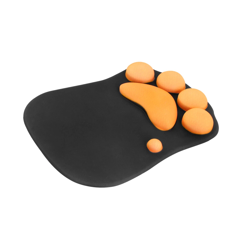 Cat Claw Style Soft Rubber Cloth Computer Mouse Mat Kawaii New Year Gifts Mouse Pad With Wrist Rest Pink Blue Claw Mouse Pad