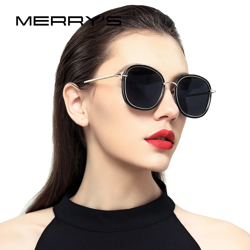 

MERRY'S DESIGN Women Polarized Sunglasses Fashion Sun Glasses Metal Temple 100% UV Protection S'6108