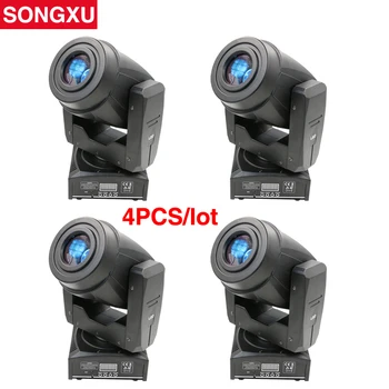 

SONGXU 4pcs/lot 60W LED Spot Moving Head Light 3 Face Prism Spot Light with Rotation Gobo Function for DJ Disco Stage /SX-MH60A