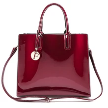 Женская кожаная сумка, женская сумка на плечо, Большая вместительная сумка через плечо, роскошная дизайнерская женская лакированная сумка