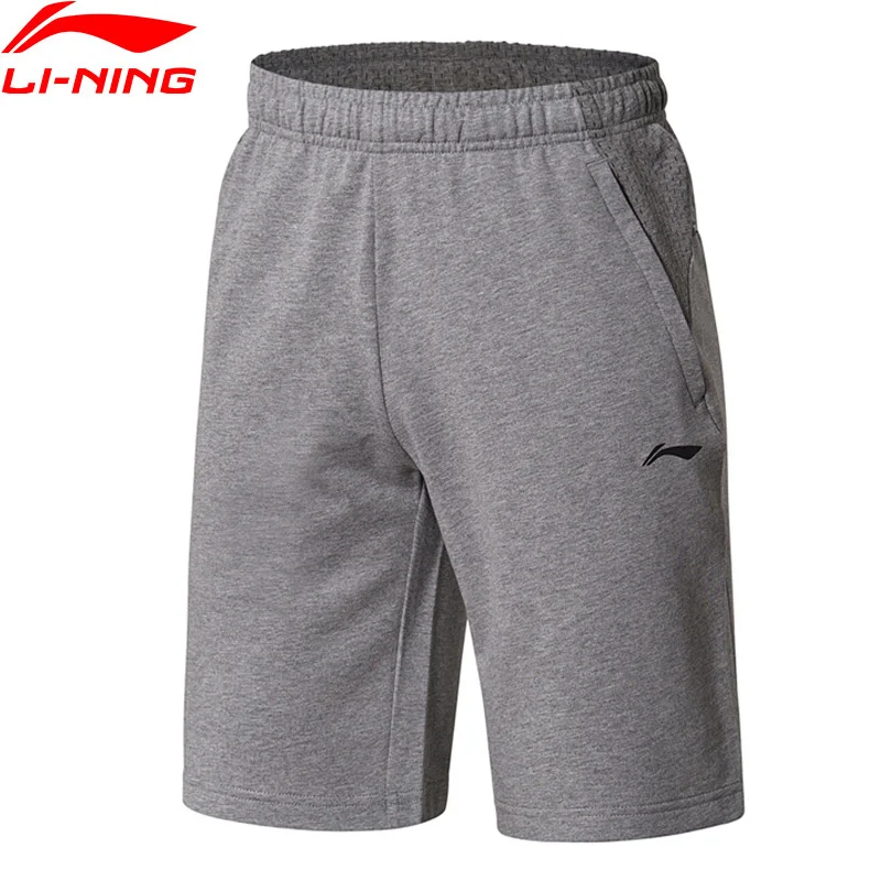 Li Ning мужские тренировочные шорты сетчатые дышащие хлопковые Полиэстеровые