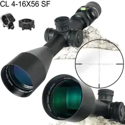 CL 4-16X56 SF охотничья тропа оптика Riflescopes стекло травленая сетка сторона Параллакс Turrets замок сброс область с пузырьковым уровнем