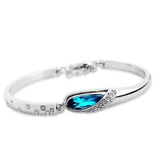 

Fashion Austria Crystal Shiny elegance Bracelet Glass Shoe Charm Bracelet